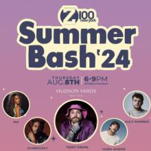 Concerts, August 08, 2024, 08/08/2024, Z100 Summer Bash 2024 with Shaboozey, Teddy Swims, and More - Outdoors