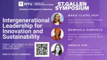 Discussions, September 20, 2024, 09/20/2024, Intergenerational Leadership for Innovation and Sustainability (online)