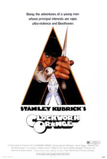 Films, October 03, 2024, 10/03/2024, A Clockwork Orange (1971) Directed by Stanley Kubrick, Starring Malcolm McDowell