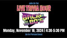 Others, November 18, 2024, 11/18/2024, Live Trivia Hour: 1980s Edition