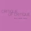 Book Discussions, November 14, 2024, 11/14/2024, Critique of Critique: Other Ways of Thinking