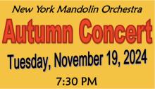 Concerts, November 19, 2024, 11/19/2024, Works by J.S. Bach, Piazzolla, and More for Mandolin Orchestra