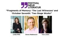 Discussions, November 12, 2024, 11/12/2024, Fragments of Memory: Playwright Discusses His Works on October 7