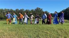 Dance Performances, November 29, 2024, 11/29/2024, Stomp Dancing by a Native American Dance Group