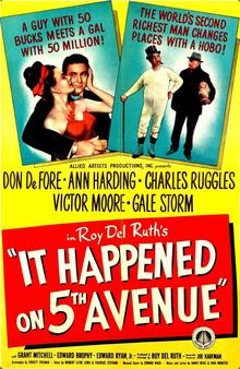 Films, December 19, 2024, 12/19/2024, It Happened on 5th Ave (1947): comedy